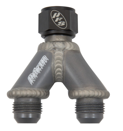 Peterson Fluid Systems Y-Manifold -10AN B-Nut To -8/-8 - 10-1703 Photo - Primary