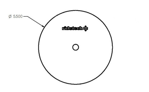 Ridetech Air Spring Patten Plate 1/8in Thick 5.5in OD - Single - 90000070 User 1