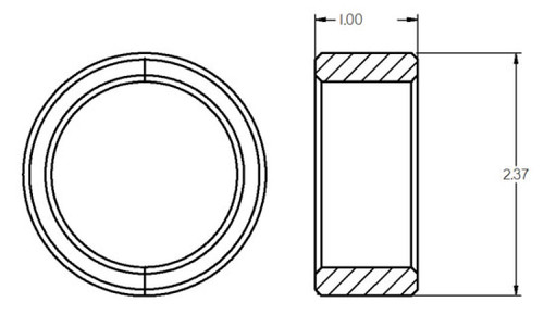 Ridetech Ford Mustang 2nd Gen Threaded Ball Joint Ring - Single - 90000126 User 1