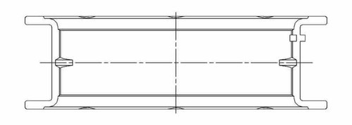 ACL Chevy V8 4.8/5.3/5.7/6.0L Race Series .01mm Oversized Main Bearing Set - 5M7298H-01 Technical Drawing