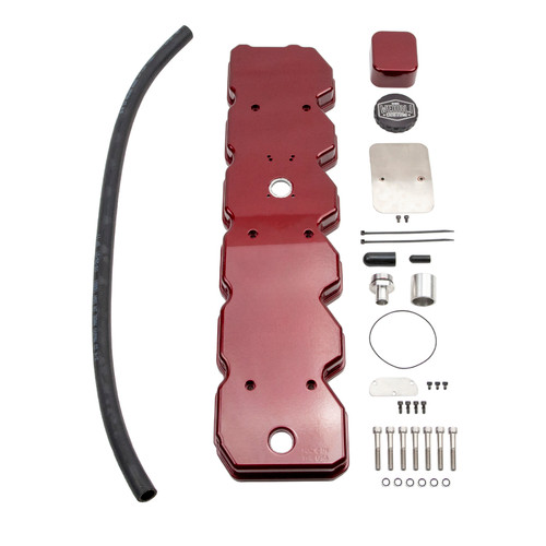Wehrli 06-18 Cummins WCFab X D&J Precision Billet Valve Cover - Bengal Red - WCF100366-BR User 2