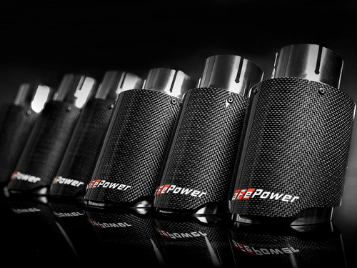 afe MACH Force-Xp Universal Exhaust Tip 2-1/2 IN Inlet x 3-1/2 IN Outlet X 7 IN L - 49T25354-C07 Photo - Mounted