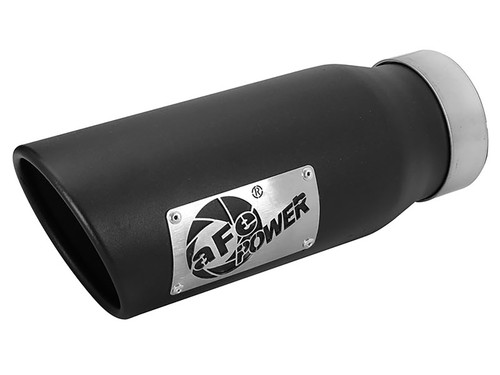 afe MACH Force-Xp Universal Exhaust Tip 3-1/2 IN Inlet x 4-1/2 IN Outlet x 12 IN L - 49T35452-B12 Photo - Primary