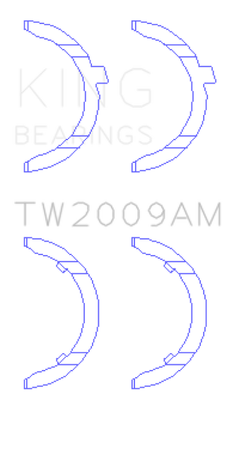 King Engine Bearings Audi KH/1B/2B/MC Thrust Washer Set - TW2009AM Photo - out of package