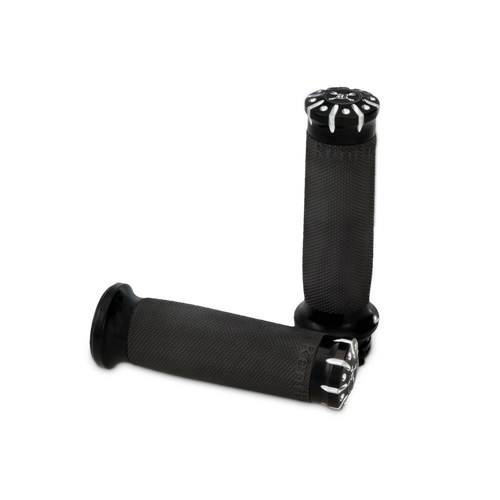 Burly Brand 82-17 H-D Dual Cable Set Hawk Billet Handle Grip Set - Black Machined - B16-1008BM User 1