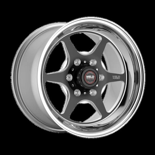 Weld S79 HD S79 17x10in / 6x127 BP / 6.9in BS Black Center - Polished Shell Wheel - 79LB7100X69A Photo - Primary