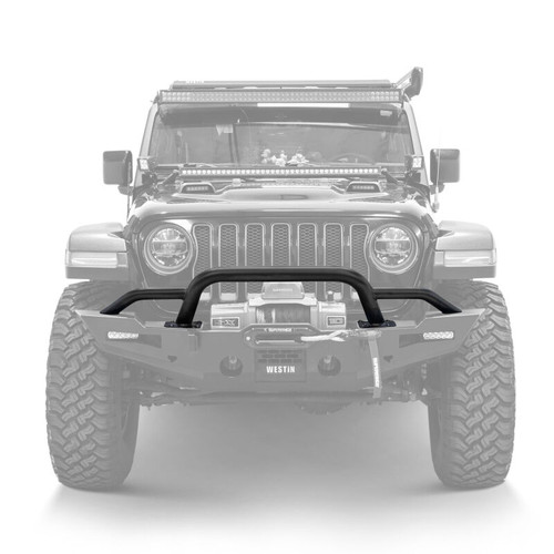 Westin 20-25 Jeep Gladiator / 18-25 Wrangler JL XTS Round Bull Bar - Tex. Blk - 59-741195 Photo - lifestyle view