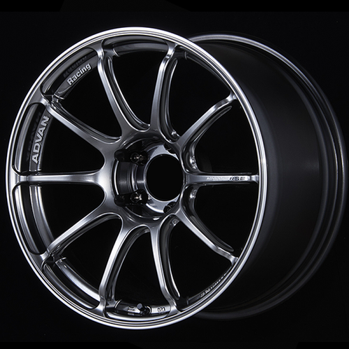 Advan RSIII 18x8.5 / +51 Offset / 5-114.3 / 73mm Bore / Racing Hyper Black & Ring - YA38H51EHBR Photo - Primary