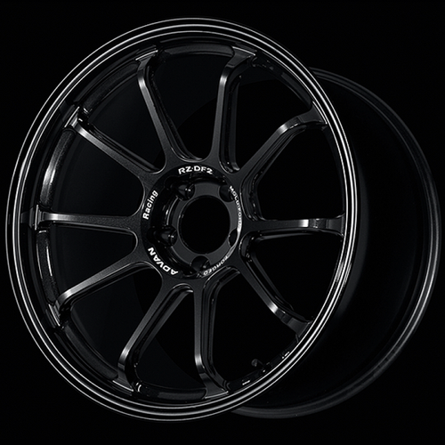 Advan RZ-DF2 19x9.5 / +38 Offset / 5-114.3 / 73mm Bore / Racing Titanium Black - YAF9J38ETB Photo - Primary
