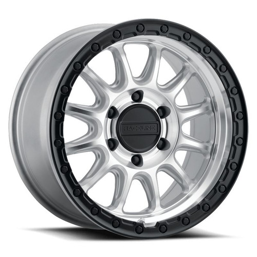 Raceline 960MB Alpha 17x8.5in / 5X150 BP / 35mm Offset / 110.5mm Bore - Machined w/Black Ring - 960MB-78551+35 Photo - Primary