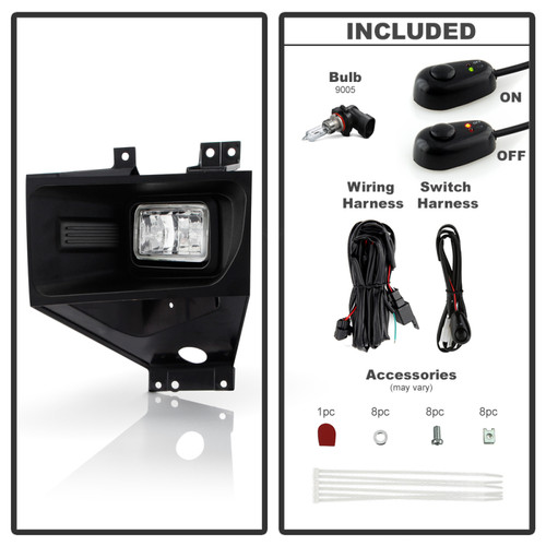 Spyder 17-19 Ford F2540/F350 SD OEM Style LED Fog Lights w/Switch - Clear (FL-FF25017-C) - 9051098 User 1