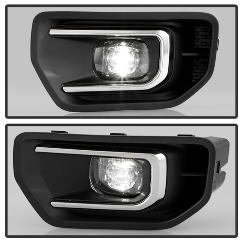 Spyder 24-26 Ford Ranger OEM Full LED Fog Lights w/Switch - Clear (FL-FR24-LED-C) - 9054082 Photo - Unmounted