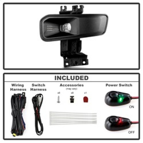 Spyder 23-25 Ford F250/F350/F450/F550 SD OEM LED Fog Lights w/Switch - Clear (FL-FS2023-C) - 9054105 Technical Bulletin