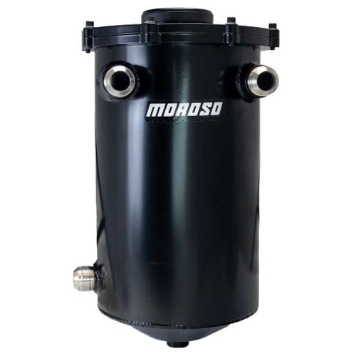 Moroso Split Top 16in Tall 8in Diameter MMPS 7.5qt Dry Sump Tank - Black - 22020 User 1