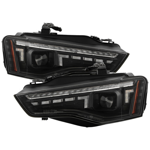 Spyder 13-17 Audi A5 HID Model Only Projector Headlights - Black (PRO-YD-AA513HIDSI-SEQGR-BK) - 5088888 Photo - Primary