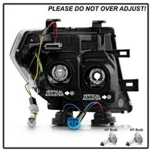 Spyder 05-08 Nissan Frontier/05-07 Pathfinder Projector Headlights - BLK (PRO-YD-NF05V2SI-SEQGR-BK) - 5089090 Technical Bulletin