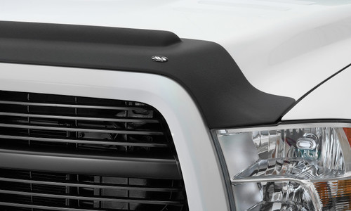 AVS 10-18 Dodge RAM 2500 Aeroskin II Textured Low Profile Hood Shield - Black - 436051 Photo - Close Up