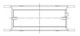 ACL Nissan RB30/RB30ET Turbo Standard Size High Performance Main Bearing Set - 7M2394HX-STD Technical Drawing