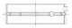 ACL Nissan RB26DETT 0.50mm Oversized High Performance Main Bearing Set - 7M2428H-.50 Technical Drawing