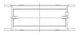 ACL Nissan RB26DETT Standard Size High Performance w/ Extra Oil Clearance Main Bearing Set - 7M2428HX-STD Technical Drawing