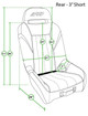 PRP GT/S.E. Rear Suspension Seat- All Black - A58R-201 Photo - Close Up