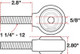 SPC Performance XAXIS Rod End Ball Joint - 15749 Photo - Unmounted