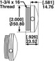 SPC Performance DOMED RUBBER FOOT - 25605 Photo - Unmounted