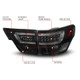 ANZO 11-13 Jeep Grand Cherokee LED Taillights w/ Lightbar Black Housing/Smoke Lens 4pcs - 311440 Photo - Unmounted