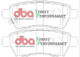 DBA 04-12 Nissan Pathfinder 4.0L SP Performance Rear Brake Pads - DB1919SP Photo - out of package
