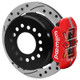 Wilwood Chevy Monte Carlo Forged 4 Piston DynaPro Red Caliper HP32 VV D&S Rotor - 11.00x0.81 - 140-17120-DR User 1