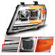ANZO 09-20 Nissan Frontier Chrome Projector Plank Style DRL w/ Switchback & Sequential LED DRL - 111598 Photo - Unmounted