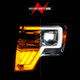 ANZO 09-14 Ford F-150 Full LED Proj Headlights w/Initiation Feature - Chrome - 111607 Photo - Unmounted