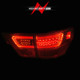 ANZO 11-13 Jeep Grand Cherokee LED Taillights w/ Lightbar Chrome Housing/Clear Lens 4pcs - 311441 Photo - Unmounted