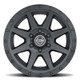 ICON Rebound 17x8.5 6x5.5 0mm Offset 4.75in BS 106.1mm Bore Double Black Wheel - 1817858347DB Photo - Close Up