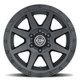 ICON Rebound 18x9 6x5.5 25mm Offset 6in BS 95.1mm Bore Double Black Wheel - 1818909060DB Photo - Close Up