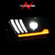 ANZO 10-14 Ford Mustang LED Projector Headlights w/Sequential Light Tube (NON HID Compatible) - 121577 Photo - Unmounted