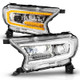 ANZO 19-23 Ford Ranger Full LED Projector Headlights w/ Initiation & Sequential - Chrome - 111614 Photo - Unmounted