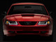 Raxiom 99-04 Ford Mustang Axial Series Headlights w/ LED Bar- Blk Housing (Clear Lens) - 422712 Photo - Close Up
