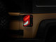 Raxiom 07-18 Jeep Wrangler JK Axial Series Trident LED Tail Lights- Blk Housing (Clear Lens) - J173719 Photo - Close Up