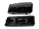 Raxiom 03-06 Chevrolet Silverado 1500 Axial OEM Style Rep Headlights- Chrome Housing- Smoked Lens - S122321 Photo - Close Up