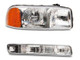 Raxiom 99-06 GMC Sierra 1500 Axial Series OEM Crystal Rep Headlights- Chrome Housing (Clear Lens) - S518303 Photo - Close Up