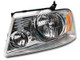 Raxiom 04-08 Ford F-150 Axial Series OEM Style Replacement Headlights- Chrome Housing (Clear Lens) - T551341 Photo - Close Up