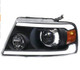 Raxiom 04-08 Ford F-150 Axial Series LED Projector Headlights- Blk Housing (Clear Lens) - T566365 Photo - Close Up