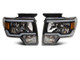 Raxiom 09-14 Ford F-150 Axial Series Headlight w/ SEQL LED Bar- Blk Housing (Clear Lens) - T566368 Photo - Close Up