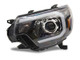 Raxiom 12-15 Toyota Tacoma Axial Projector Headlights w/ SEQL LED Bar- Blk Housing (Clear Lens) - TT21850 Photo - Close Up