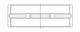 ACL Ford 2.0L/2.3L DOHC Duratec Race Series Main Bearing Set (Size .025) - 5M8174H-.025 Technical Drawing