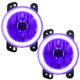 Oracle Lighting 07-09 Jeep Wrangler JK Pre-Assembled LED Halo Fog Lights -UV/Purple - 7080-007 Photo - Primary