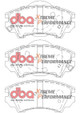 DBA 10-15 Chevrolet Camaro LS/LT V6 Front XP Performance Brake Pads - DB1925XP Photo - out of package