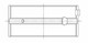 ACL Ford 4 1500-1600cc OHV/Twin Cam Engine Crankshaft Main Bearing Set - 5M2152H-001 Technical Drawing