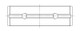 ACL Nissan MR16DDT 1.6L Inline 4 Turbo Engine Crankshaft Main Bearing Set - 5M2905HX-STD Technical Drawing